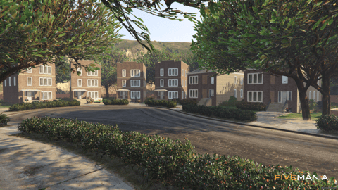 FIVEM Mirrorparkside Hood | Residential Neighborhood MLO | Basketball Court & Custom Houses | Optimized | Fivem Ready | High Quality | Add-On — image 6