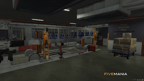 FIVEM Custom Truck Repairs | Heavy Duty Mechanic MLO | Interior & Exterior | Office & Workshop | Service Pits | Add-On | Optimized | Fivem Ready | High Quality — image 6