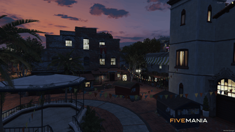 FIVEM Brawl Bar | Lively Town Square MLO | Interior & Exterior | Custom Props | Add-On | Optimized | Fivem Ready | High Quality — image 6