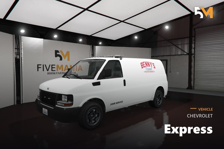 FIVEM Chevrolet Express, Lore Friendly Service Van