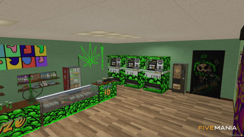 FIVEM Blaze Dispensary | Immersive Cannabis Dispensary MLO | Interior & Exterior | Rooftop Lounge | Grow Room | Office | Add-On | Optimized | Fivem Ready | High Quality — image 6