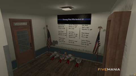 FIVEM Mesa Police Department | Detailed Police Station MLO | Interior & Exterior | Jail Cells | Briefing Room | Armory | Add-On | Optimized | Fivem Ready | High Quality — image 27