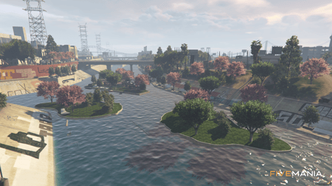 FIVEM Lossantosriver | Revitalized Map Edit | Landscaping & Seating Areas | Add-On | Optimized | Fivem Ready | High Quality — image 6