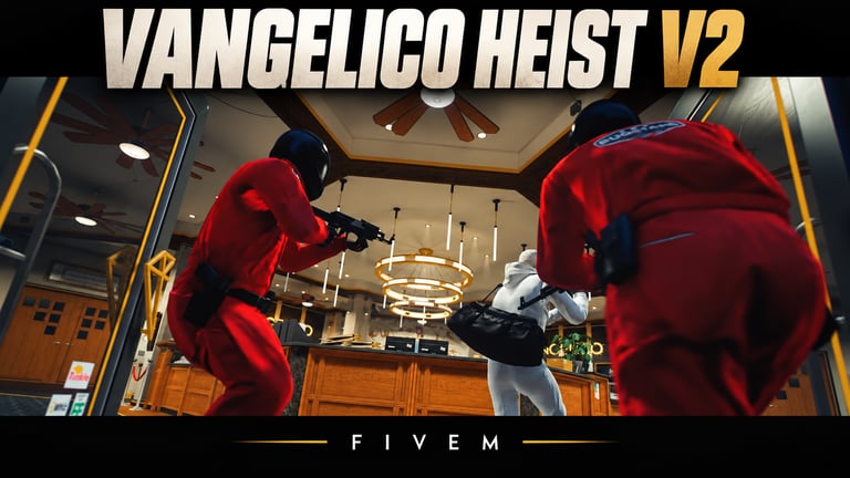 FIVEM Vangelico Heist v2, Advanced Jewelry Store Robbery Script