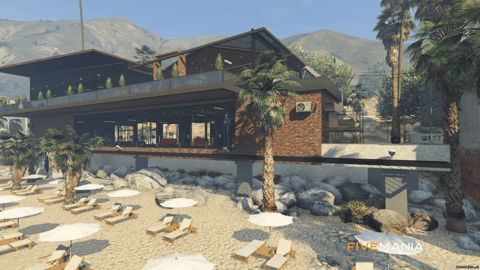 FIVEM Tuning Bar Mechanic | Modern Garage & Restaurant MLO | Interior & Exterior | Rooftop Terrace | Custom Props | Add-On | Optimized | Fivem Ready | High Quality — image 5