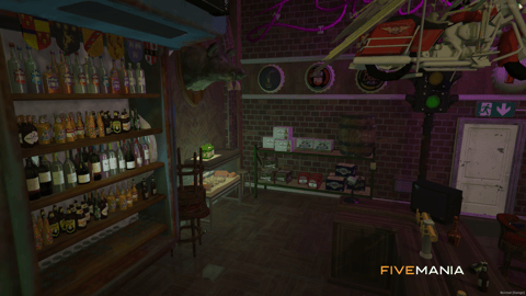 FIVEM Paleto Bar | Rustic Forest Bar MLO | Interior & Exterior | Custom Props | Add-On | Optimized | Fivem Ready | High Quality — image 13