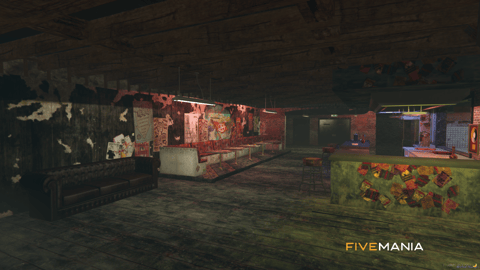 FIVEM Joe Bar Hideout | Unique Bar & Hideout MLO | Interior & Exterior | Multiple Levels | Custom Props | Add-On | Optimized | Fivem Ready | High Quality — image 21