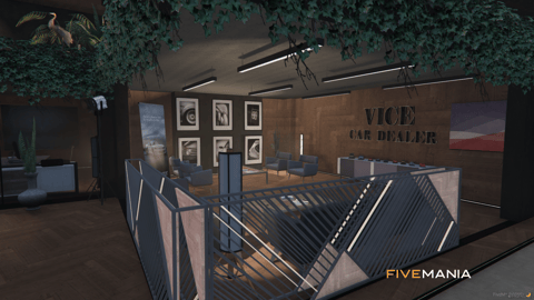 FIVEM Vice Car Dealer | Luxury Car Dealership MLO | Interior & Exterior | Modern Design | Showroom & Offices | Add-On | Optimized | Fivem Ready | High Quality — image 9