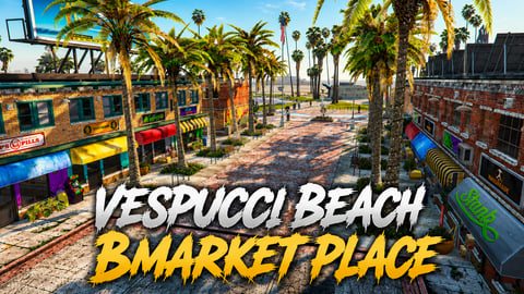 FIVEM Vespucci Beach Bmarket | Marketplace MLO | Interior & Exterior | Pharmacy & Electronics Store | Custom Props | Add-On | Optimized | Fivem Ready | High Quality — image 46