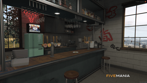 FIVEM Auto Shop Mirror Park | Custom Auto Shop MLO | Interior & Exterior | Reception & Bar | Workshop Area | Add-On | Optimized | Fivem Ready | High Quality — image 12