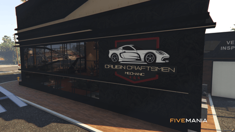 FIVEM Cruisin Craftsmen Mechanic | Premium Mechanic Shop MLO | Interior & Exterior | Office & Garage | Custom Props | Add-On | Optimized | Fivem Ready | High Quality — image 4