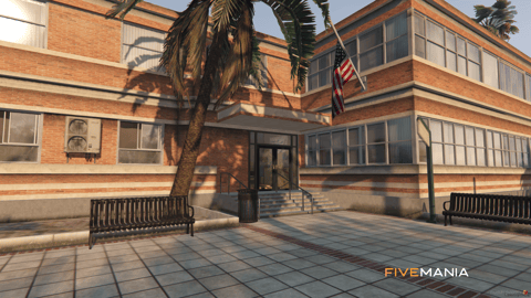 FIVEM Sandy University | Immersive University MLO | Interior & Exterior | Classrooms | Lockers | Lobby | Add-On | Optimized | Fivem Ready | High Quality — image 2