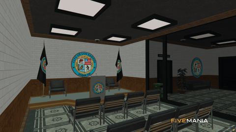 FIVEM Ocean Police Department | Detailed Police Station MLO | Interior & Exterior | Multiple Rooms | Custom Props | Add-On | Optimized | Fivem Ready | High Quality — image 9