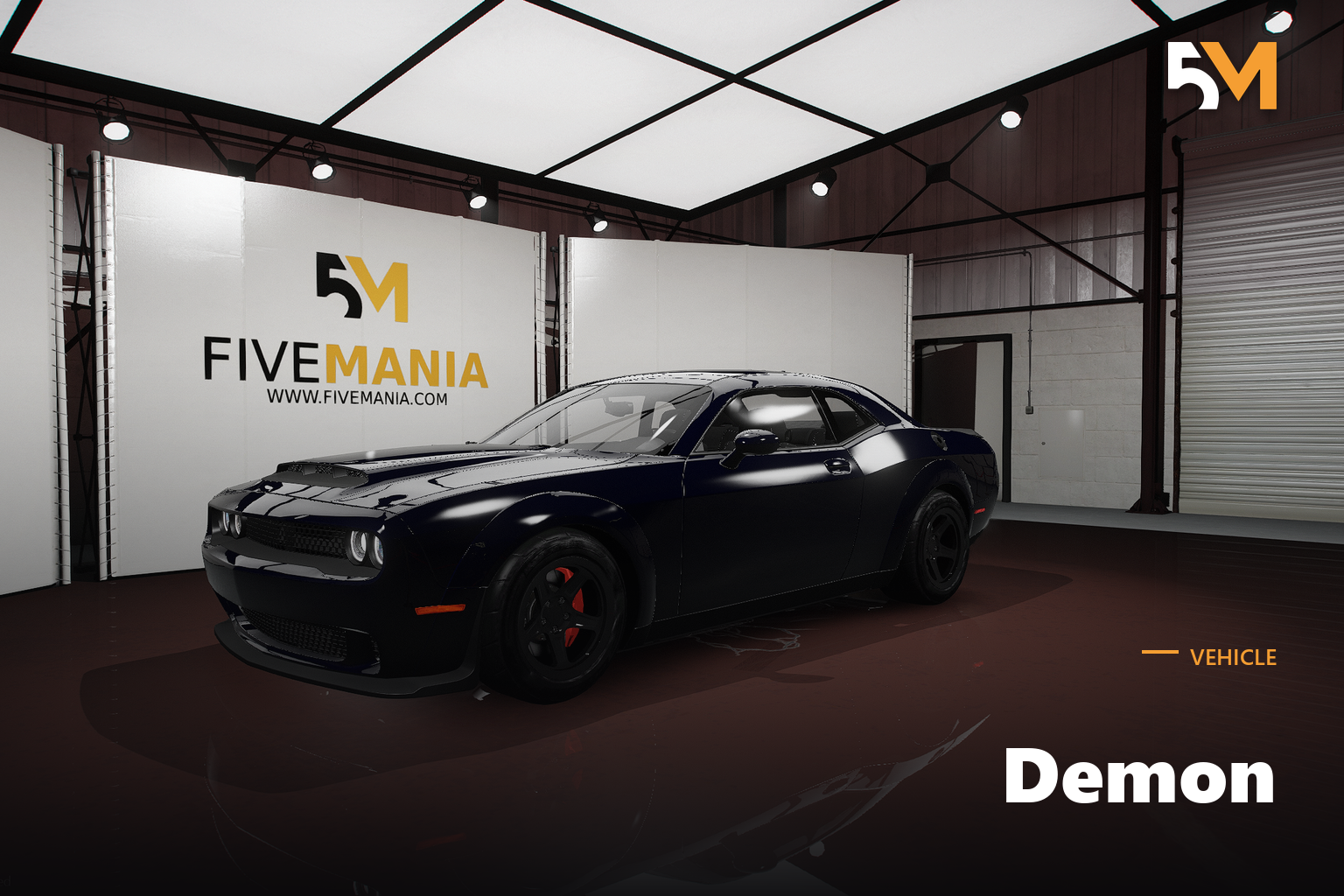 FIVEM Demon | Realistic Sports Car [Unbadged] Add-On | Working Lights | Custom Wheels | Optimized | Fivem Ready | High Quality