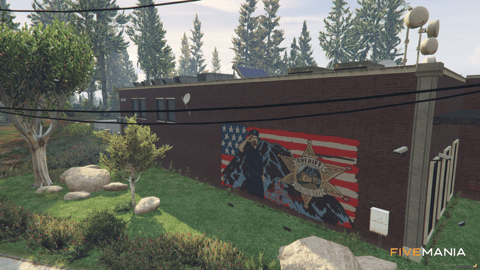 FIVEM Paleto Sherif | Detailed Sheriff's Office MLO | Interior & Exterior | Meeting Rooms | Jail Cells | Reception Area | Add-On | Optimized | Fivem Ready | High Quality — image 5