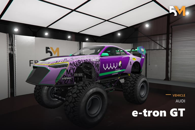 FIVEM Audi e-tron GT, Monster Truck [Badged] Add-On