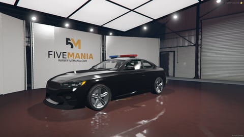 FIVEM Cypt4polng | Police Sports Car [Unbadged] Add-On | Working Lights & Siren | Optimized | Fivem Ready | High Quality, image 3