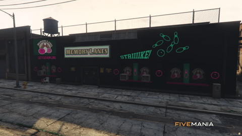 FIVEM Bowling Alley Cypress Flats | Vibrant Entertainment MLO | Bowling Lanes | Arcade Games | Diner Area | Interior & Exterior | Add-On | Optimized | Fivem Ready | High Quality — image 2