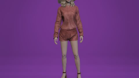 Yuna | Female Ped | Multiple Outfits | Optimized & Fivem Ready [Add-On] — image 6