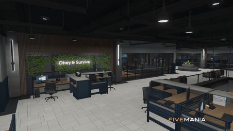 FIVEM Mission Row Pd V4 | Modern Police Station MLO | Interior & Exterior | Multiple Rooms | Control Room | Jail Cells | Add-On | Optimized | Fivem Ready | High Quality — image 20