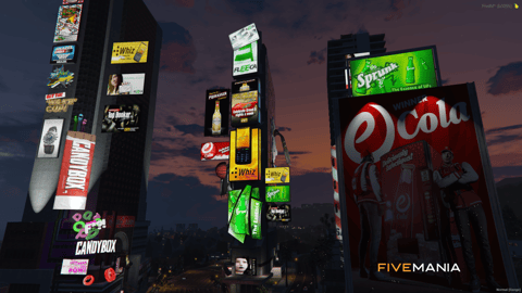 FIVEM Times Square | Iconic Urban Map Edit | Animated Billboards | Dynamic Lighting | Add-On | Optimized | Fivem Ready | High Quality — image 2