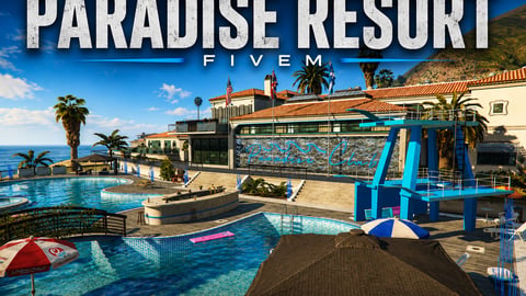 FIVEM Paradise Resort | Luxury Resort & Country Club MLO | Multiple Pools | Diving Board | Rooftop Bar | Interior & Exterior | Add-On | Optimized | Fivem Ready | High Quality cover