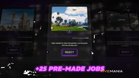 FIVEM Multiple Civilian Jobs | Dynamic Civilian Job Script | 25+ Pre-Made Jobs | Progression System | Random Routes | Temporary & Permanent Jobs | Add-On | Optimized | Fivem Ready | High Quality, image 9