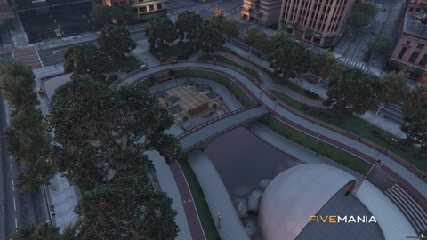 FIVEM Legion Square V4 | Revitalized Public Space MLO | Amphitheater | Seating Areas | Food Stalls | Water Features | Add-On | Optimized | Fivem Ready | High Quality — image 4