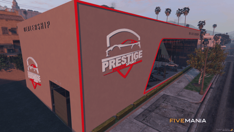 FIVEM Prestige Motorsport Dealership | Luxury Vehicle Dealership MLO | Interior & Exterior | Showroom | Offices | Service Garage | Add-On | Optimized | Fivem Ready | High Quality — image 2