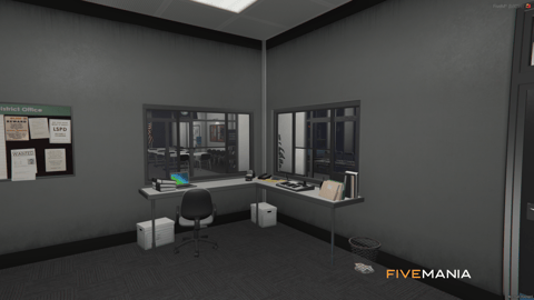 FIVEM Mission Row Police Department | Detailed Police Station MLO | Interior & Exterior | Offices | Cells | Interrogation Rooms | Add-On | Optimized | Fivem Ready | High Quality — image 16