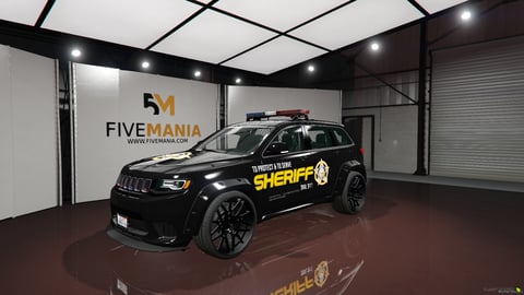 FIVEM Jeep Grand Cherokee | Realistic Sheriff SUV [Badged] Add-On | Working Lights | Custom Liveries | Add-On | Optimized | Fivem Ready | High Quality — image 3