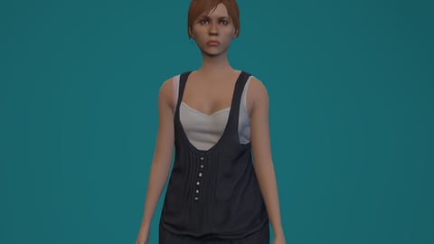 Tessa | Female Ped | Multiple Outfits | Optimized & Fivem Ready [Add-On] — image 5