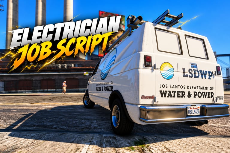 FIVEM Electrician Job Script, Civilian Electrical Job