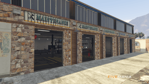FIVEM Sandy Mechanic | Custom Mechanic Shop MLO | Interior & Exterior | Reception & Lounge | Detailing Bay | Gaming Zone | Add-On | Optimized | Fivem Ready | High Quality — image 3