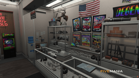 FIVEM Route 68 Pawn Shop | Detailed Business MLO | Interior & Exterior | Custom Props | Add-On | Optimized | Fivem Ready | High Quality — image 5