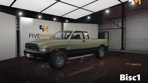 FIVEM Bisc1 | Rugged Pickup Truck [Unbadged] Add-On | Off-Road Ready | Custom Suspension | Detailed Interior & Exterior | Optimized | Fivem Ready | High Quality cover