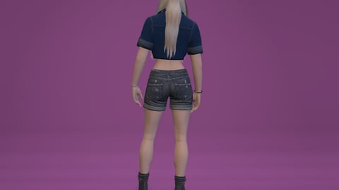 Michelle | Female Ped | Multiple Outfits | Optimized & Fivem Ready [Add-On] — image 8