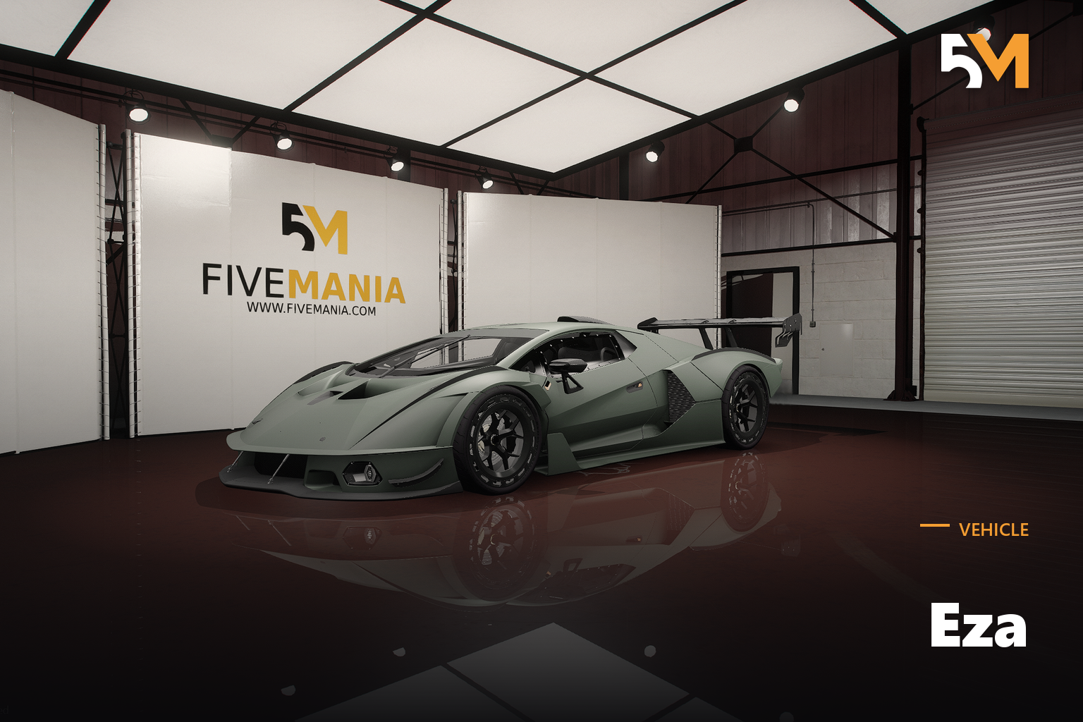 FIVEM Eza | Realistic Sports Car [Unbadged] Add-On | Custom Spoiler | Performance Wheels | Add-On | Optimized | Fivem Ready | High Quality