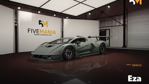FIVEM Eza | Realistic Sports Car [Unbadged] Add-On | Custom Spoiler | Performance Wheels | Add-On | Optimized | Fivem Ready | High Quality cover