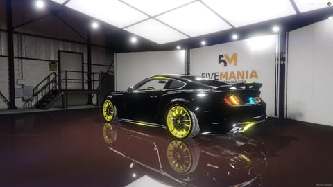 FIVEM Ford Mustang | Realistic Sports Car [Badged] Add-On | Custom Wheels | Tuning Parts | Add-On | Optimized | Fivem Ready | High Quality — image 8