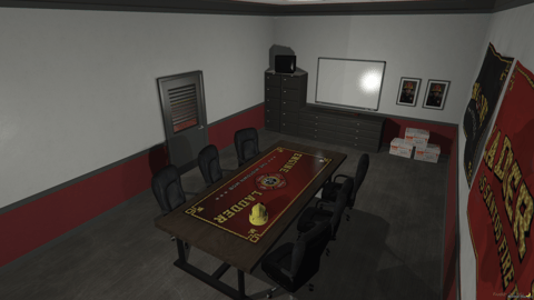 FIVEM Legion Fire Department | Detailed Fire Station MLO | Interior & Exterior | Fire Pole | Meeting Room | Offices | Add-On | Optimized | Fivem Ready | High Quality — image 6