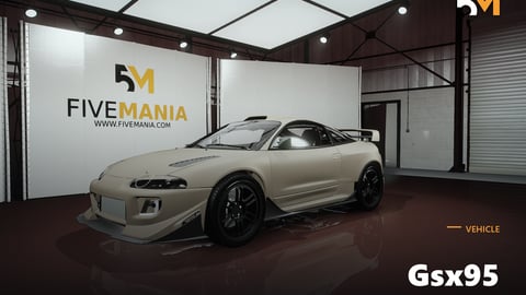 FIVEM Gsx95 | Realistic Sports Car [Unbadged] Add-On | Custom Body Kit | Spoiler | Performance Wheels | Add-On | Optimized | Fivem Ready | High Quality cover