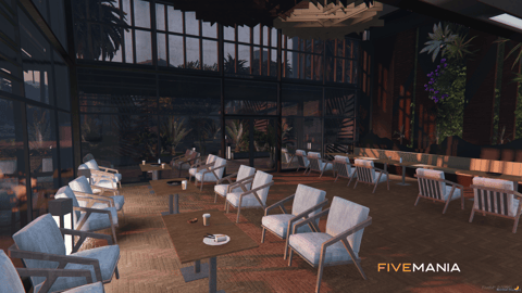 FIVEM Coffee Noir | Modern Lakeside Cafe MLO | Interior & Exterior | Outdoor Seating | Add-On | Optimized | Fivem Ready | High Quality — image 13