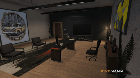 FIVEM Taxi Headquarters | Lore-Friendly Taxi Service MLO | Interior & Exterior | Reception Area | Offices | Classroom | Custom Props | Add-On | Optimized | Fivem Ready | High Quality — image 17