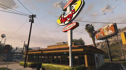 FIVEM Hornys Restaurant | Fast Food Dining MLO | Interior & Exterior | Full Kitchen | Dining Area | Office Space | Drive-Thru | Add-On | Optimized | Fivem Ready | High Quality — image 3