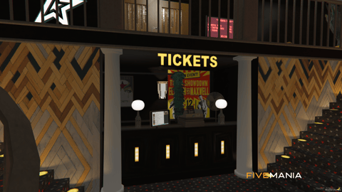 FIVEM The Doppler Cinema | Immersive Movie Theater MLO | Interior & Exterior | Concession Stand | Seating Area | Add-On | Optimized | Fivem Ready | High Quality — image 22