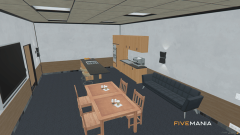 FIVEM Eclipse Police Department | Modern Police Station MLO | Interior & Exterior | Offices | Jail Cells | Briefing Room | Add-On | Optimized | Fivem Ready | High Quality — image 30