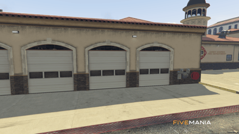 FIVEM Sandy Fire Station | Lore-Friendly Fire Department MLO | Interior & Exterior | Garage Bays | Offices & Training Room | Add-On | Optimized | Fivem Ready | High Quality — image 3