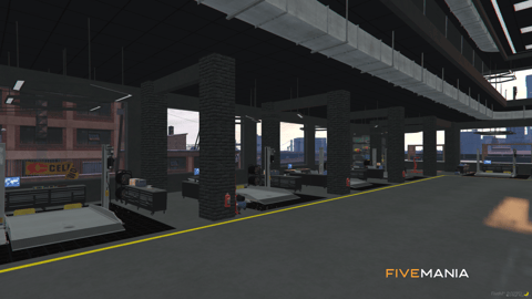 FIVEM Overspeed Mechanic Shop | Premium Mechanic Shop MLO | Interior & Exterior | Rooftop Helipads | Custom Office | Multiple Bays | Add-On | Optimized | Fivem Ready | High Quality — image 8
