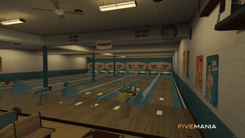 FIVEM Pops Bowling | Retro Bowling Alley MLO | Interior & Exterior | Multiple Lanes | Snack Bar | Add-On | Optimized | Fivem Ready | High Quality — image 6